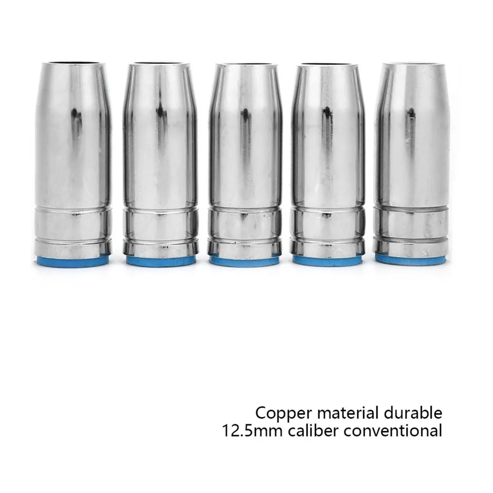 5pcs Nozzles 15mm Diameter Conical Gas Nozzle Copper Conical MIG Welding Nozzle Copper Gas Nozzle For Binzel Torch