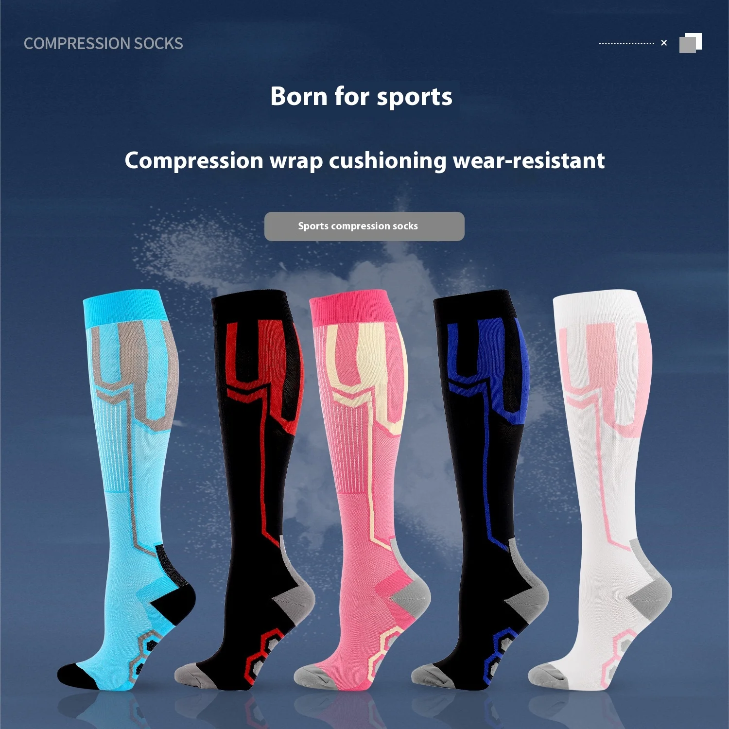 

Sports compression socks Spring and summer breathable elastic stockings Compression socks Pressure cycling socks specialized