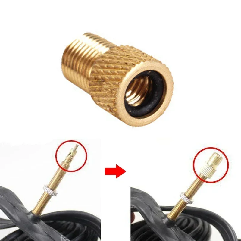 

Bicycle Tube Pump Tools French Valve to American Valve Aluminium Tire Adaptor Tire Nozzle Cycling Accessories
