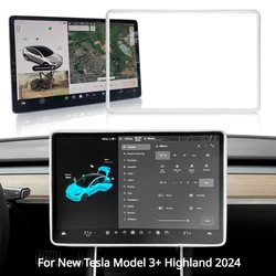 Screen Protective Frame for New Tesla Model 3+ Highland 2024 Silicone Navigation Screen Protector Frame Case Car Accessories