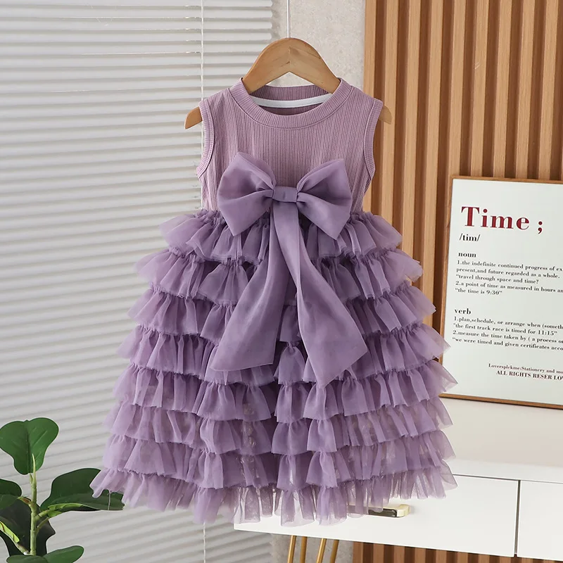 Josaywin Summer Dress for Girls Baby Casual Dress Girl Princess Party Vestidos Mesh Costume for Girls Evening Dresses Girls