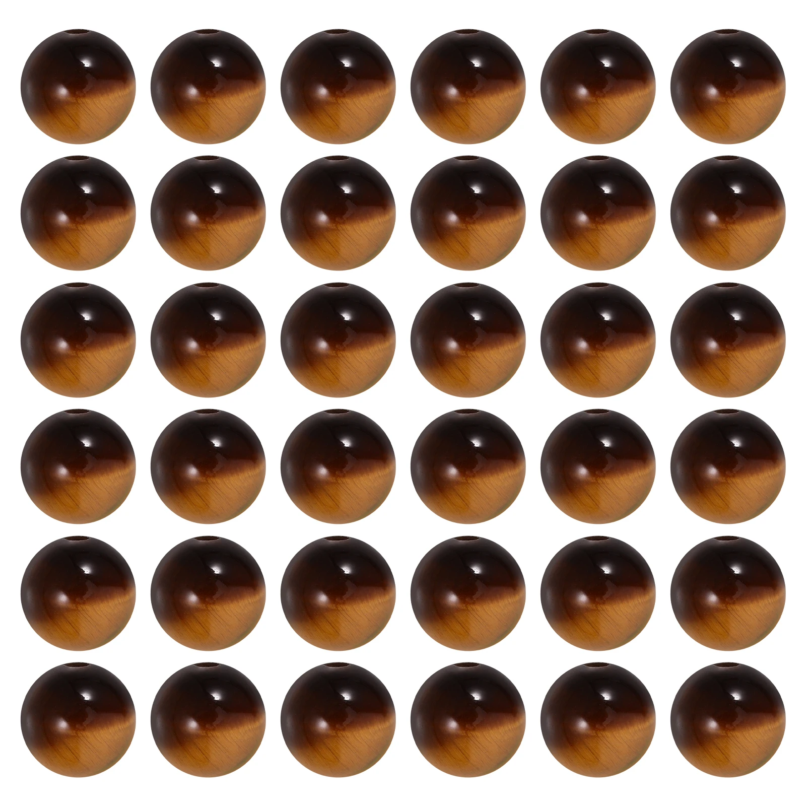 

48pcs Beads Round Stone Gemstone Bracelet Making Diy Jewelry Accessories Evil Spacer Charms Crafts