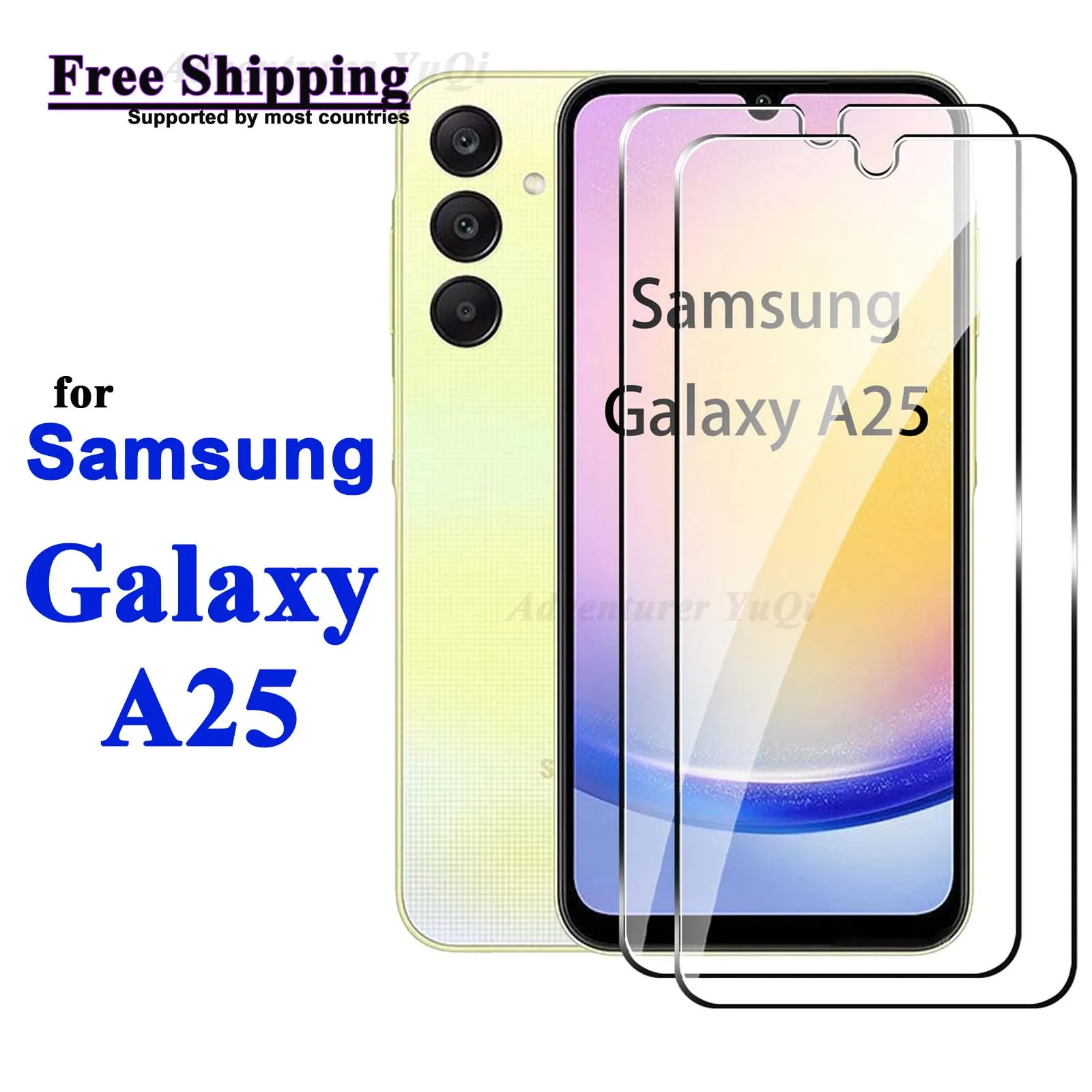 

Screen Protector For Galaxy A25 Samsung Tempered Glass HD Crystal 9H High Aluminum Anti Scratch Case Friendly