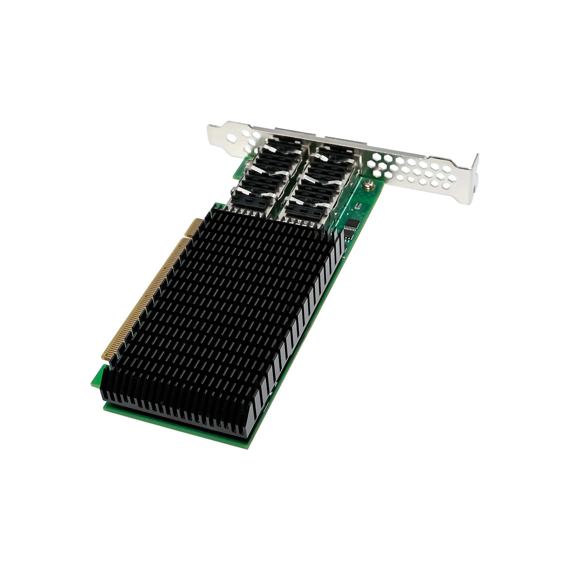 شرائح SUNWEIT ST7335 PCIe X16 Dual QSFP28 Fiber 100GbE Server NIC: Mellanox ConnectX-4