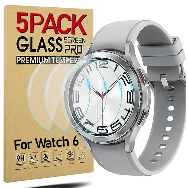 Clear Screen Protector for Samsung Galaxy Watch 6 40mm 44mm Tempered Glass for Samsung Watch 6 Classic 43mm 47mm Protective Film