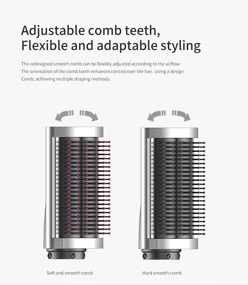 7in1 전문 헤어 스타일러 멀티 컬링 아이언 헤어 스타일러 스트레이트 브러쉬 곱슬머리 헤어 드라이어 멀티 헤어 스타일러 컬링 아이언