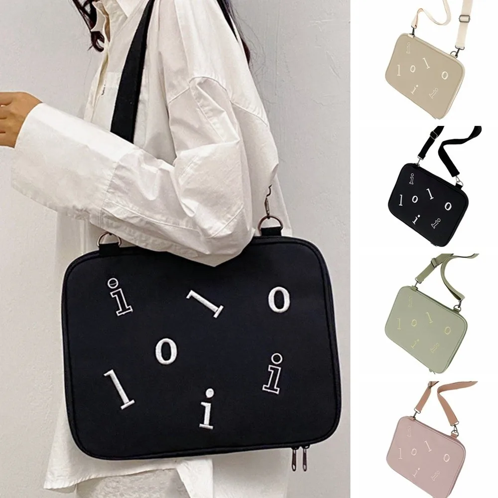 With Shoulder Strap Crossbody Laptop Bag Shockproof Portable Tablet Sleeve Bag Cartoon Cute Girl Computer Bag Girls/Lady/Women