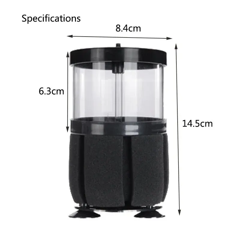 Black Aquarium Filter for Aquarium Fish Tank Air Pump Skimmer Biochemical Sponge Filter Aquarium Bio Filters Filtro Aquario