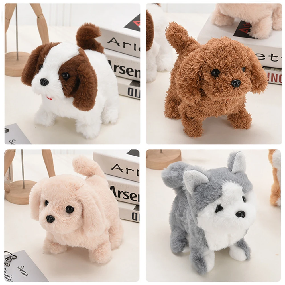 อิเล็กทรอนิกส์ตุ๊กตาเดินจําลองสุนัข Interactive Retriever ลูกสุนัขของเล่นเด็กสัตว์เลี้ยงเด็กตุ๊กตาของขวัญวันเกิดคริสต์มาส