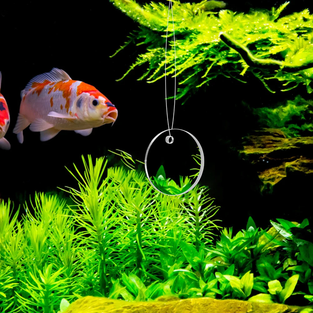 

2 Sets Double Sided Fish Teasing Mirror Betta Toy Aquarium Tank Accessories Suction Cup Acrylic Decorative Pet Supplies