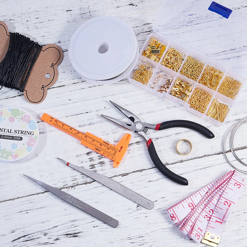 

Making Set Professional DIY Crafting Beading Kit Wire Supplies Jewelry Beading Tools Suite Jewelry Making Set