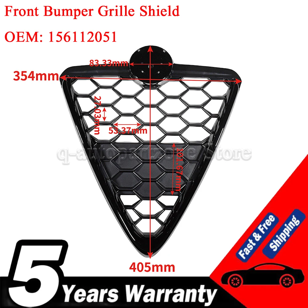 156112051 Front Bumper Grille Shield Honeycomb Mesh Grill Racing Air Intake RADIATOR GRILL For Alfa Romeo GIULIETTA 2010 2016