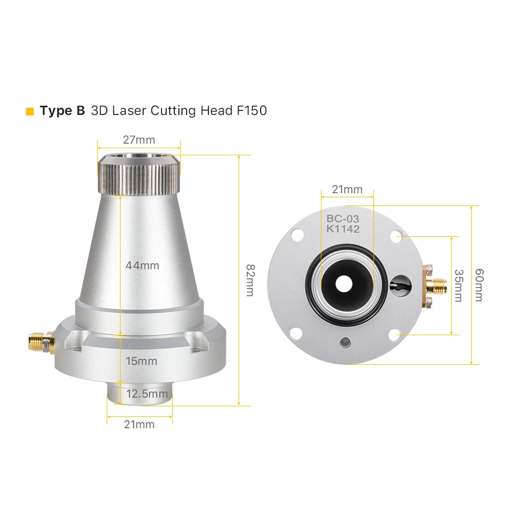 Cloudray Fast Delivery FL125/FL150 Nozzle Connector For OSPRI LC218 Laser Cutting Head