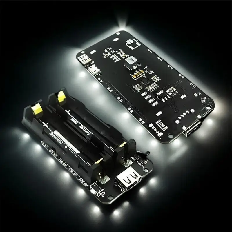 18650 Battery Holder With Single Compartment Support USB 5V/2A 3V/1A V3 Battery Shield Battery Charging Module For Raspberry Pi