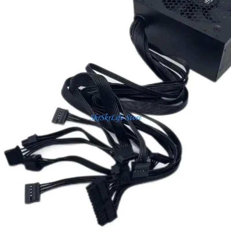 E65E 600 واط مصدر طاقة الكمبيوتر للتعدين، مزود طاقة مزدوج GPU 24Pin #3