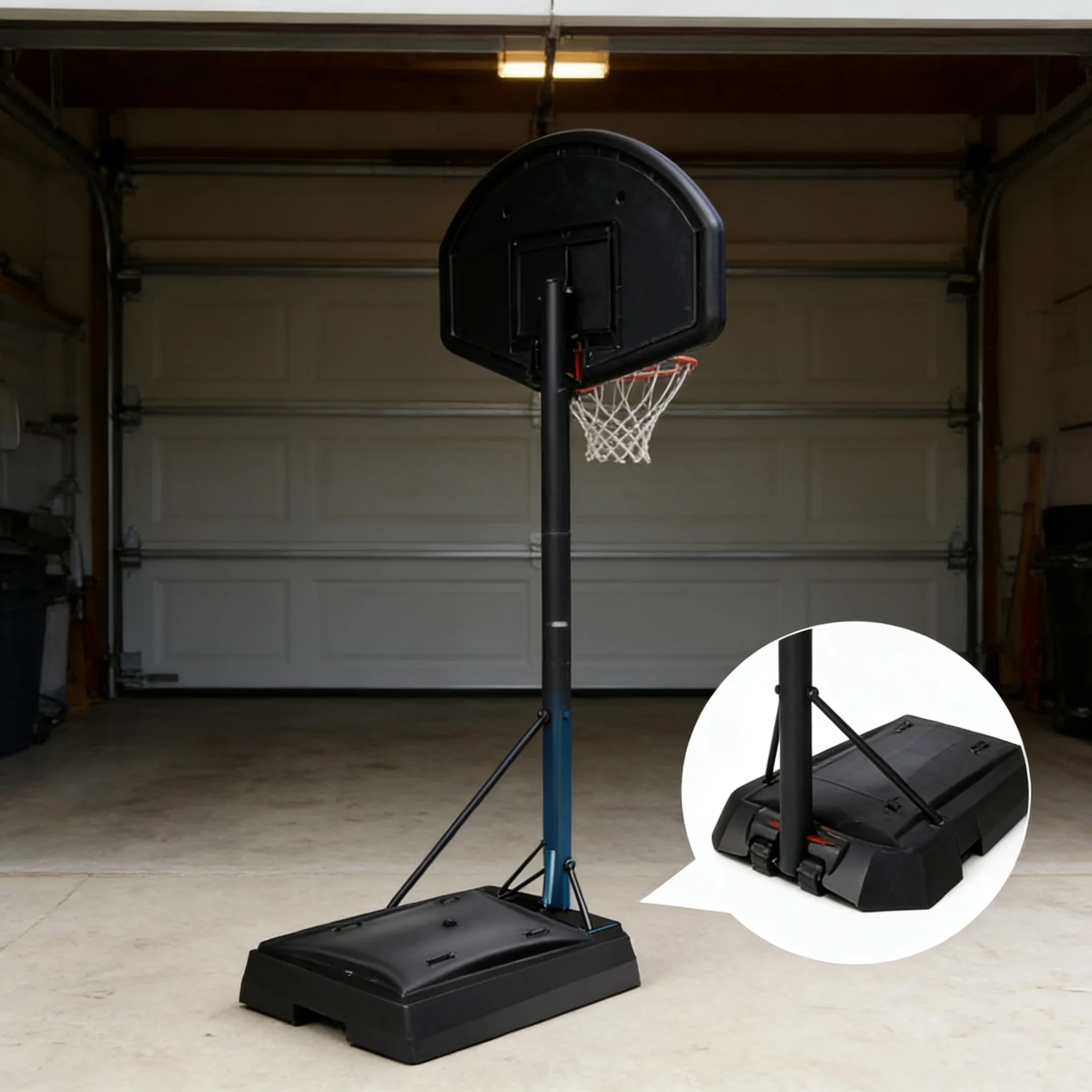 Factory Direct Sales  Standing Basketball Stand with Height Adjustable Hoop Outdoor and Indoor Key Equipment for Courtspromote s - view 2