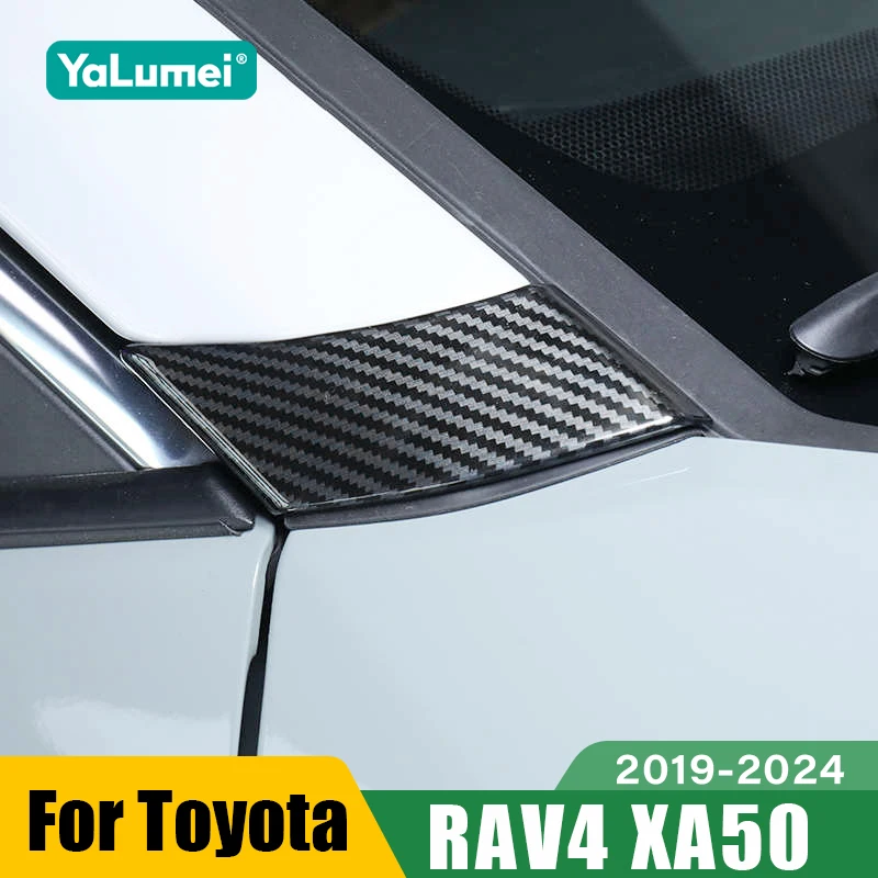 

Для Toyota RAV4 XA50 2019 2020 2021 2022 2023 2024 RAV 4 гибридное переднее окно автомобиля, накладка на стойку Аксессуары