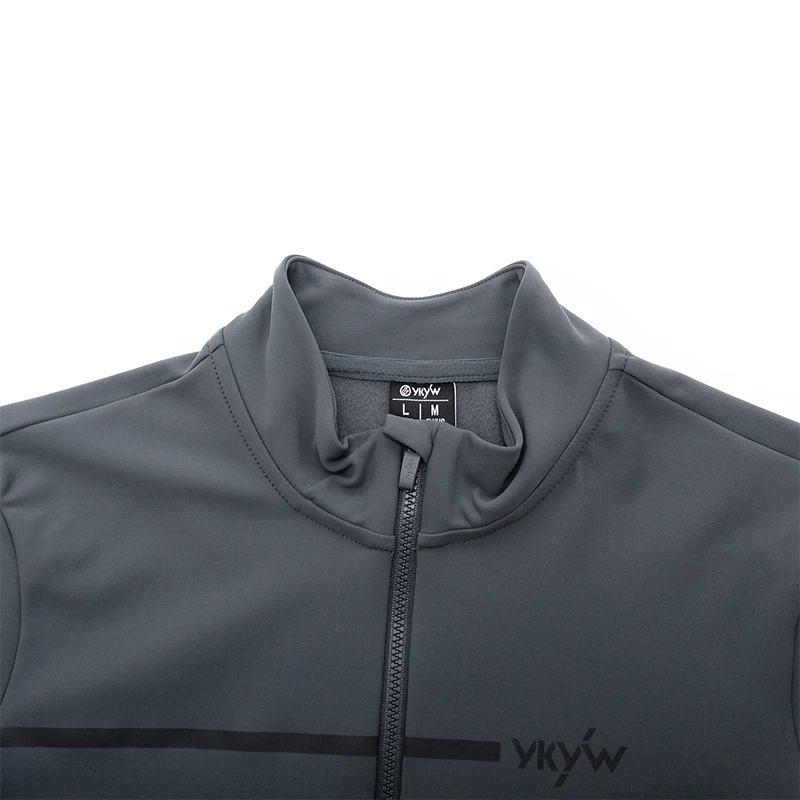 YKYWBIKE 10-20 ° C Herren Pro Radsport Langarm-Jacken 30% Rabatt Thermo-Fleece Wärmeisolierend Fahrradtrikot Rennrad-Bekleidung – Detail 27