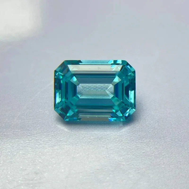 Laborgezüchteter Paraiba-Edelstein für DIY-Schmuckherstellung, Smaragdschliff-Einlage für Ring, Halskette, Armband, AGL-zertifiziert für fortgeschrittene Handwerkskunst – Detail 13