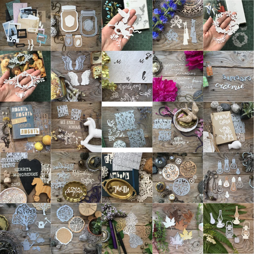 

2021 Metal Cutting Dies With Russian Alphanumeric DIY Scrapbooking Card Making Paper Craft Album Decorative Embossing Cut Die