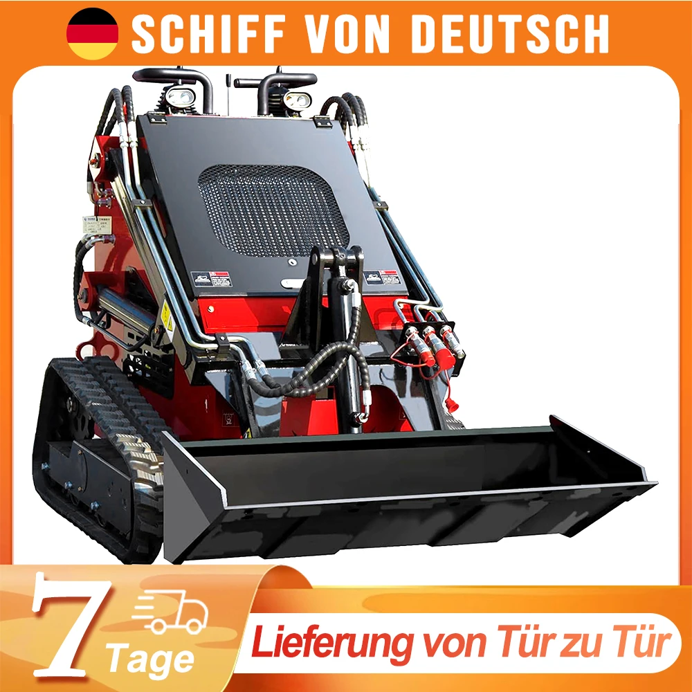 Stock allemand MS360T Mini chargeuse compacte moteur à gaz 13.5HP chargeur sur chenilles livraison gratuite