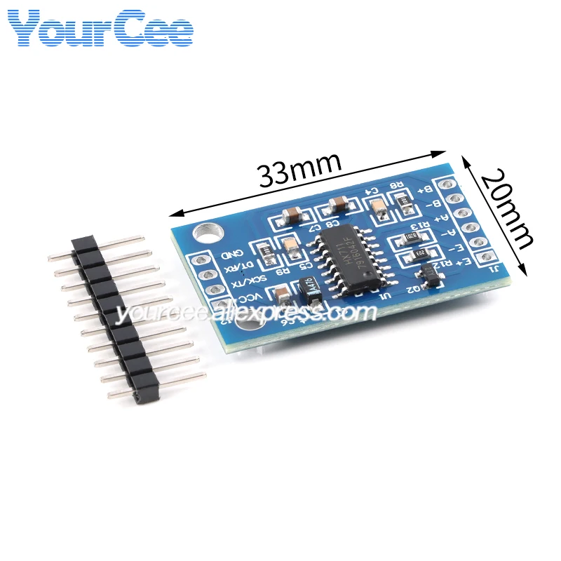 Load Cell 1KG 5KG 10KG 20KG HX711 AD Module Weight Sensor Electronic Scale Aluminum Alloy Weighing Pressure Sensor Module