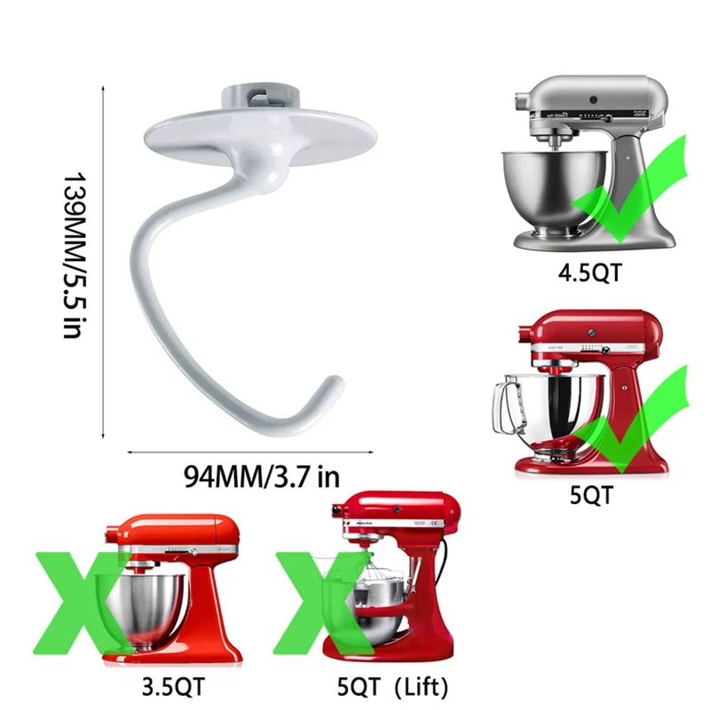 Do akcesoriów kuchennych 4,5-5 Qt Miksery stojące z uchylną głowicą do mocowania wiosła Kitchenaid do K45B/K5THCB/K5THBS