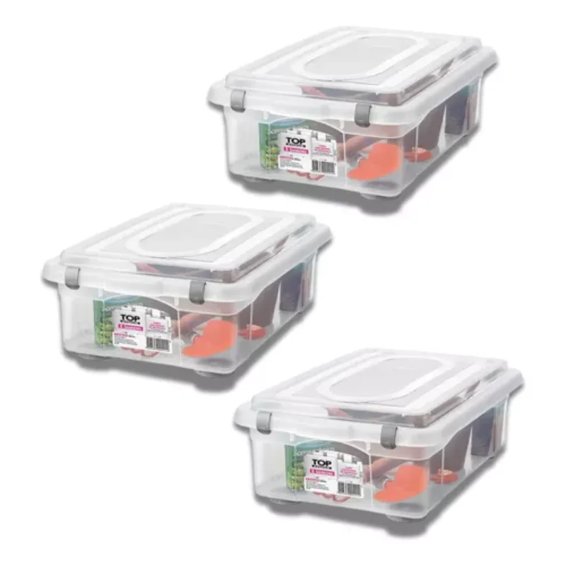 3 Boxes Organizer Medium Low 8.6l Rigid   Organization Boxes