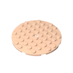 Gobricks GDS-90289 플레이트 8x8 라운드 레고 74611 어린이 DIY 교육용 빌딩 블록 기술과 호환 가능