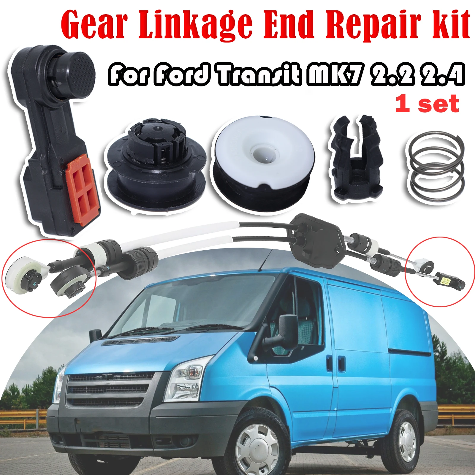 Gear Linkage End Repair kit For Ford Transit MK7 2.2 TDCI RWD FWD 6Speed Shifter Selector Change Control Cable Fix Spare Parts