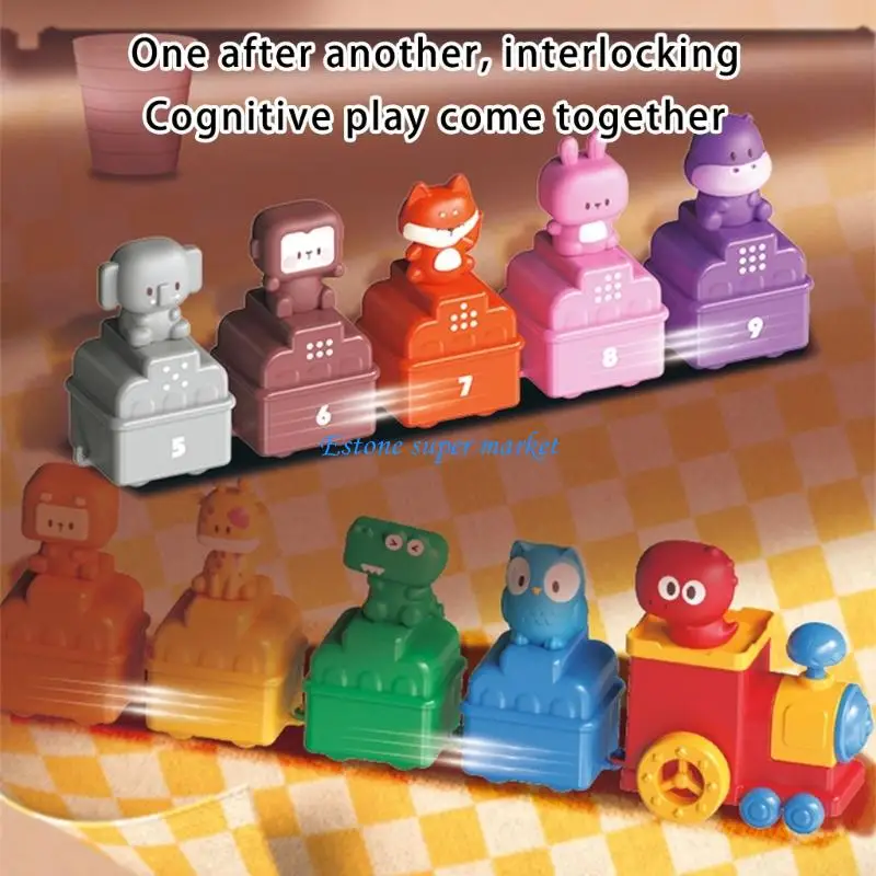 090B Cognitive Development Number Train Toy Set for Early Childhood Number Cognition