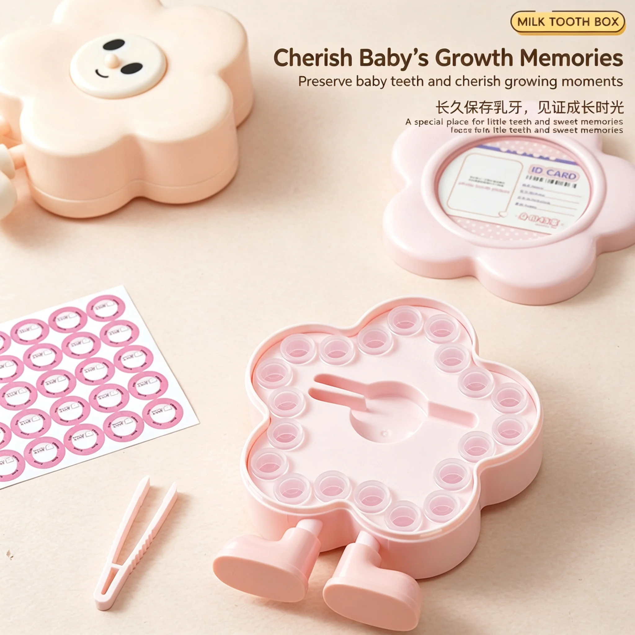 Baby Tooth Box Kids Milk Teeth Organizer Storage for Boys & Girls Souvenir Gift Keepsake for Girls & Boys