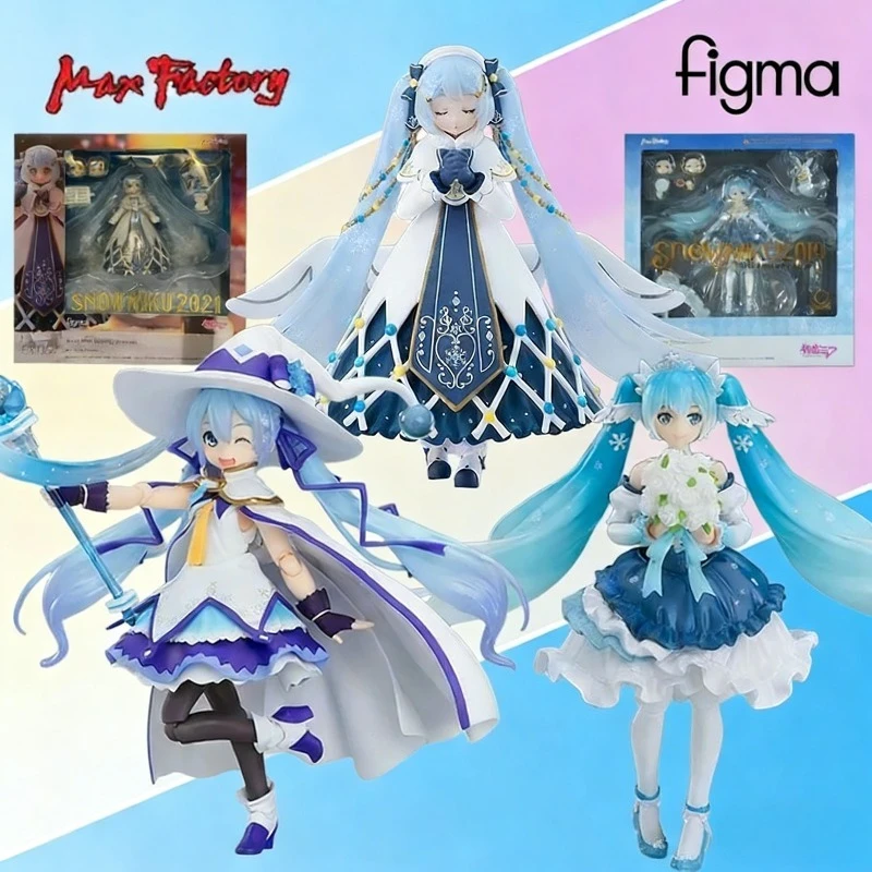 Figura de Hatsune Miku EX-055 Snow Miku Magical Mirai Ver. de Max Factory Figura de acción articulada de anime coleccionable para exhibición