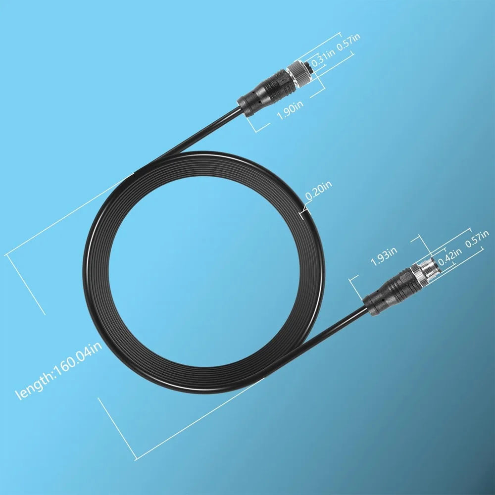 NMEA2000(N2K)14-Foot Drop Backbone Cable Extension Cable for Lowrance Simrad B&G Navico Garmin Networks Stable Connection IP67Wa