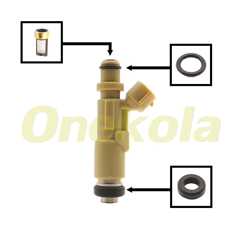 Fuel Injector Service Repair Kit Filters Orings Seals Grommets 23250-75090 For Toyota Coaster Hilux Land Cruiser  23209-75090