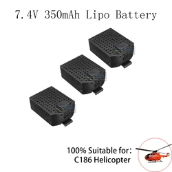 RC ERA C186 BO-105 / E120 4CH Flybarless Helicopter Repuestos 7,4 V 350mAh Lipo Batería Accesorios