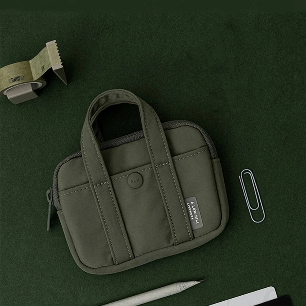 

Practical Portable Nylon Coin Purse Korean Style Card Holder Card Pouch Lightweight Zipper Pouch Men Wallet Girls