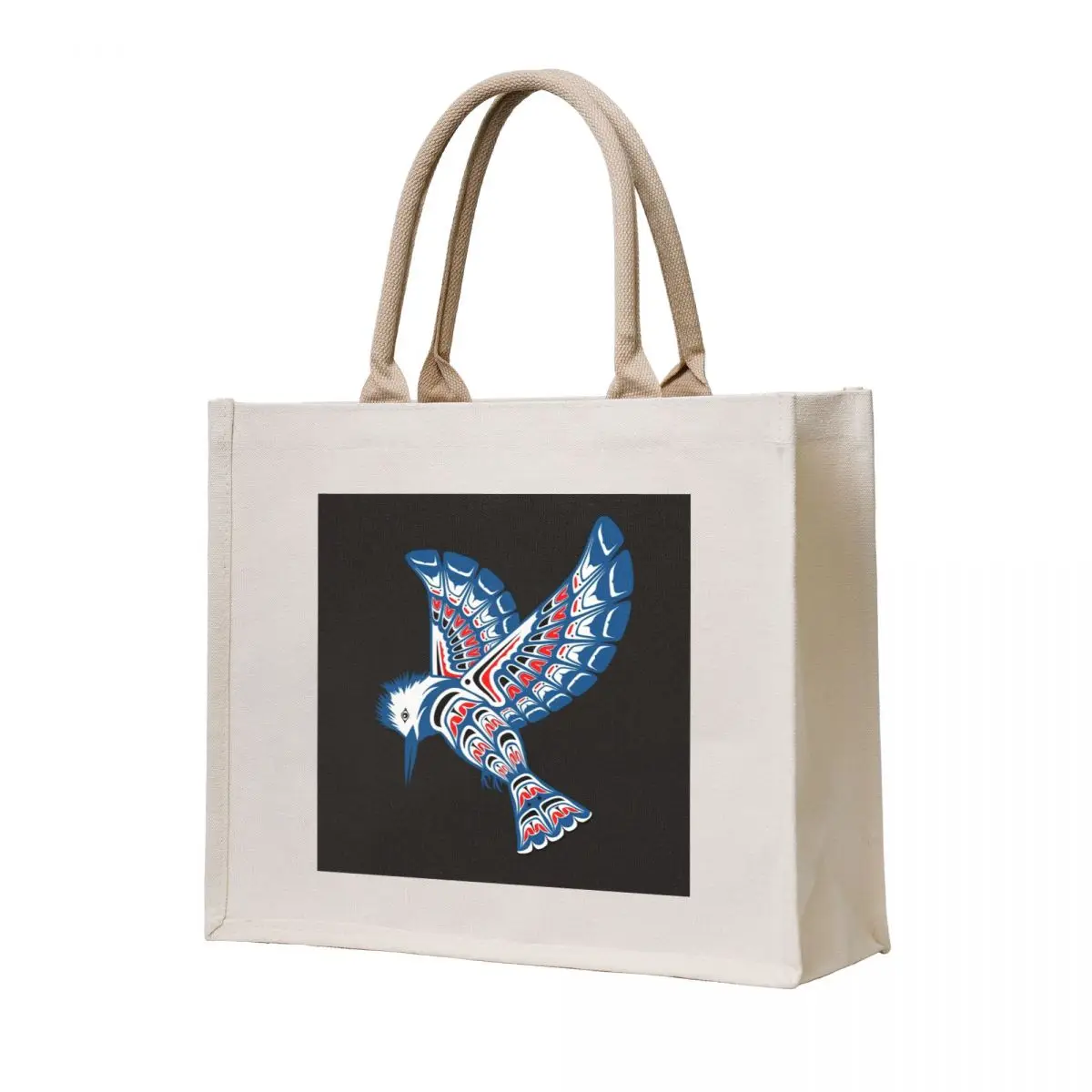 

Kingfisher Pacific Northwest Native American Style Art Tote Bag shopper bag women sac pour femme tote bag men's