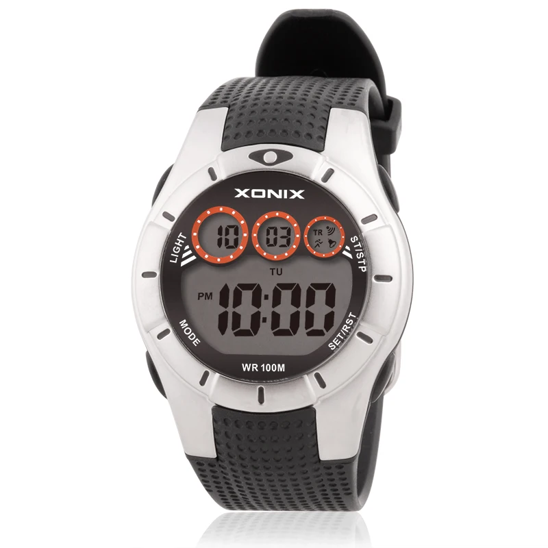 XONIX جديد كلاسيكي الرجال الساعات الرياضية السباحة مقاوم للماء 100 متر الرقمية النساء موضة عادية إلكترونيات ساعات المعصم Relojes GL #2