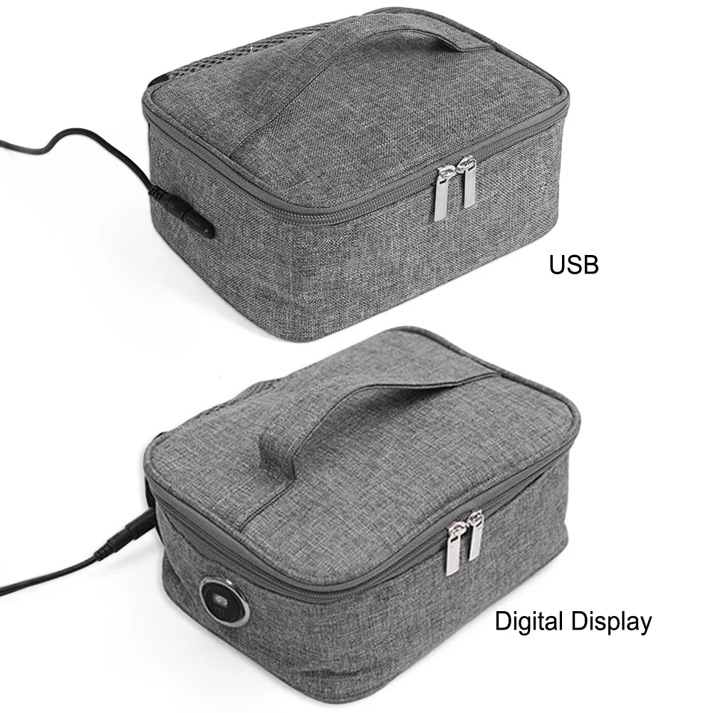 USB Rechargeable Portable Lunch Warmer Portable Electric Lunch Bag Insulated Lunch Bag Waterproof for Youth Kid Boys Girls Adult