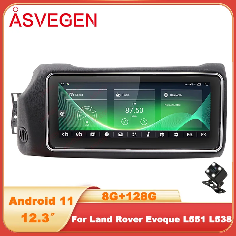 

12.3" Android 11 Auto Multimedia Player For Land Rover Evoque L551 L538 2012-2019 Flip Screen RHD LHD Radio GPS Navigation Stere