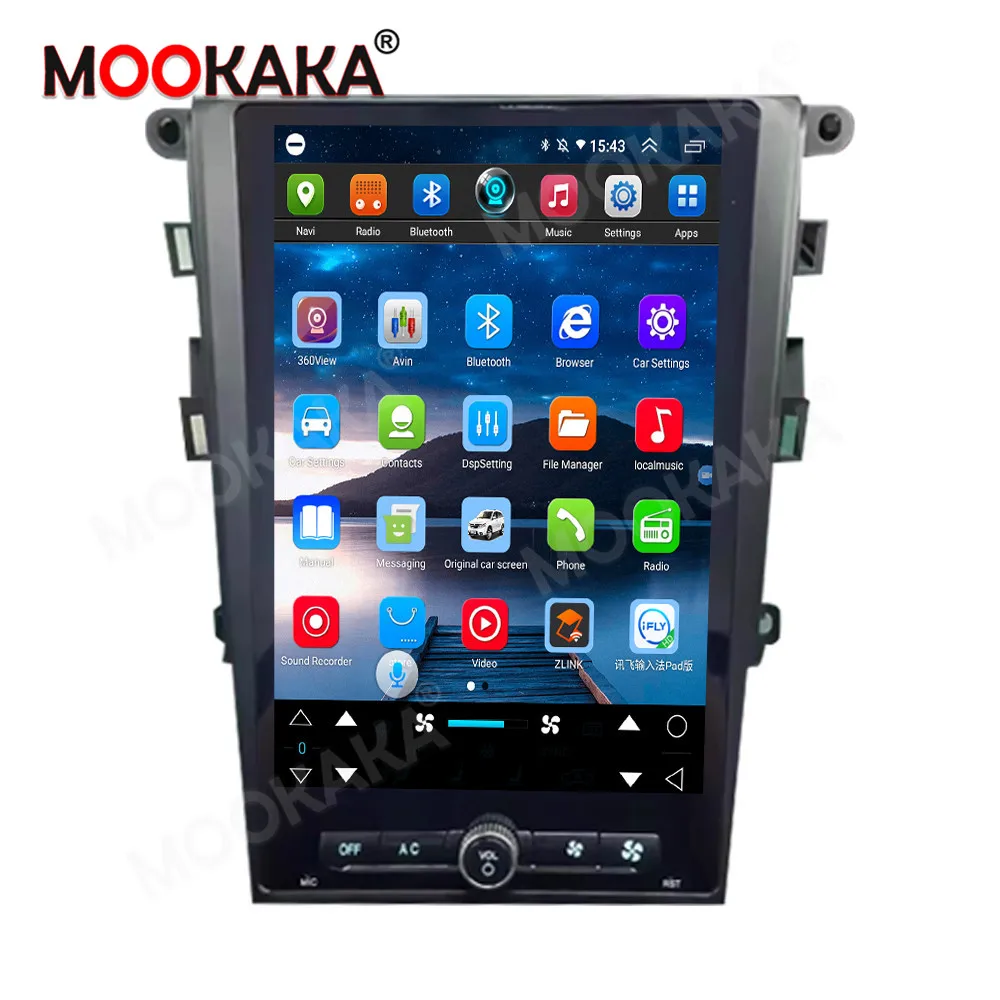 12.1 Inch Car Radio For Ford Mondeo Fusion MK5 2013-2019 Auto Stereo Multimedia Player GPS Navigation Wireless Carplay DSP Video