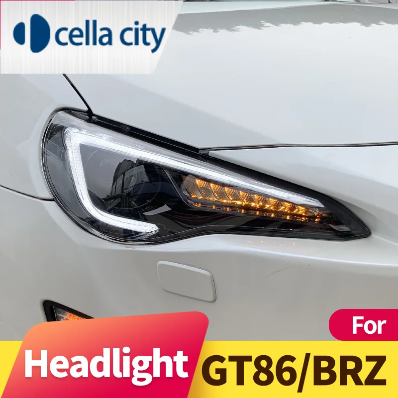 

Headlight Assembly For Toyota GT86 (Scion FR-S,Subaru BRZ,Toyota 86) LED DRL LED Sequential Turn Signal Low Beam High Beam