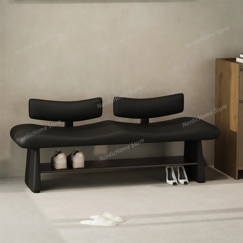

Ergonomic Lazy Foot Stool Relaxing Modern Minimalist Entryway Designer Foot Stool Bench Seat Shoe Tabouret Unique Furniture