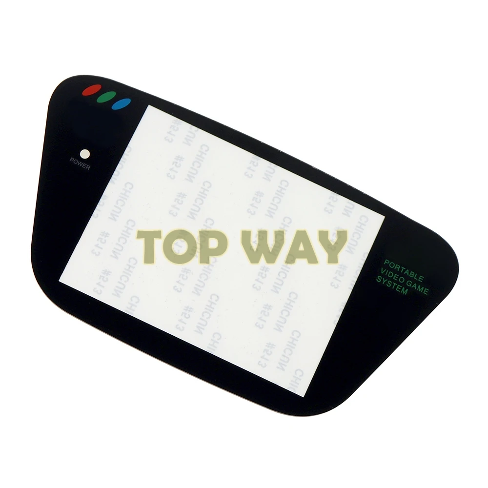 10 قطعة أبيض أسود لـ Sega Game Gear استبدال واقي شاشة بلاستيكي غطاء عدسة للبلاستيك GG