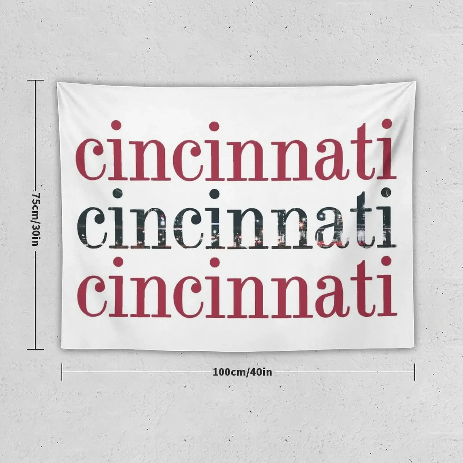 Cincinnati Tapestry Bedroom Deco Decoration Bedroom Tapestry