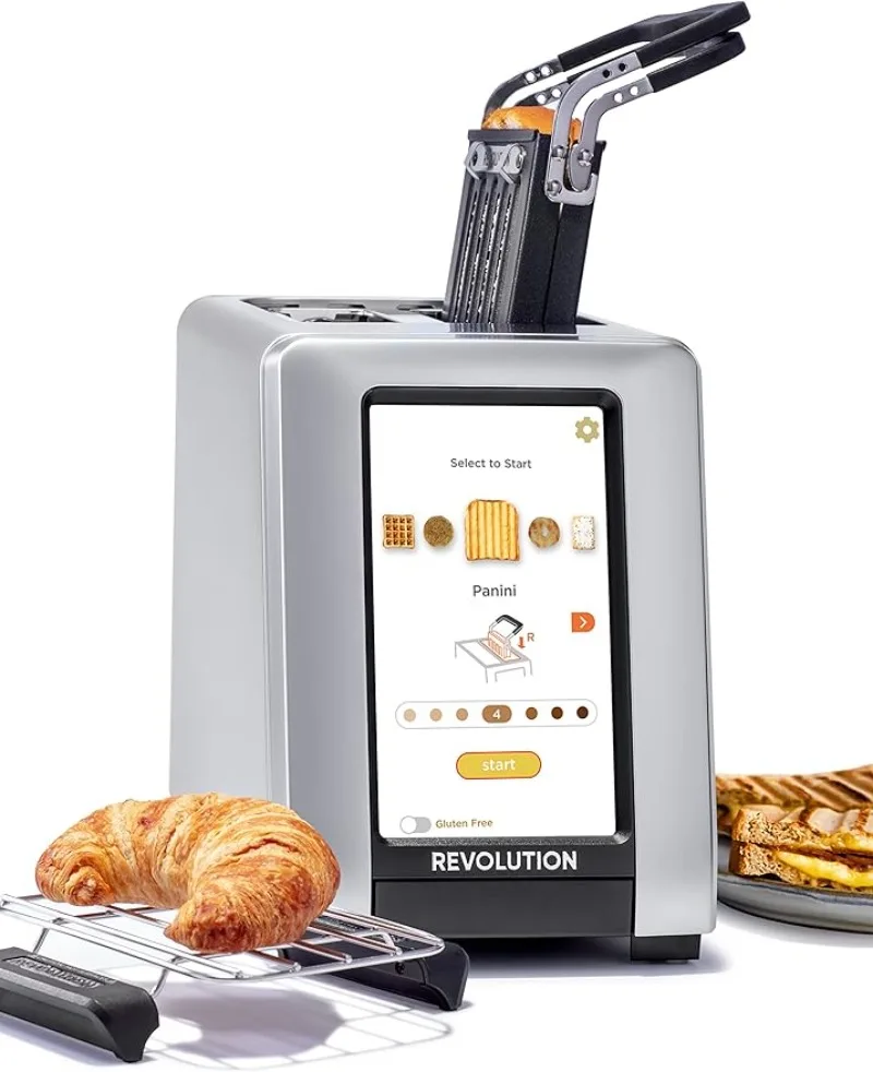 

Revolution R270 High-Speed Touchscreen Toaster, 2-Slice Smart Toaster with Patented InstaGLO Technology, Warming Rack & Panini P