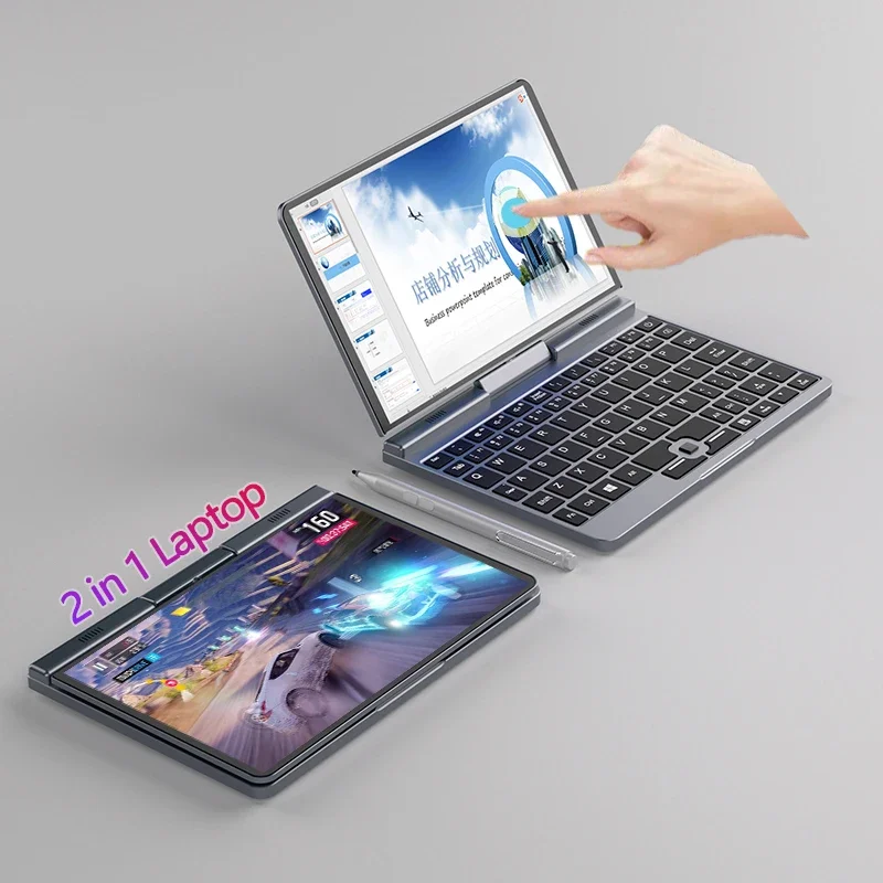 

10/11 Portable Laptop Computer Notebook 8inch Mini Pocket Laptop 12GB RAM Win