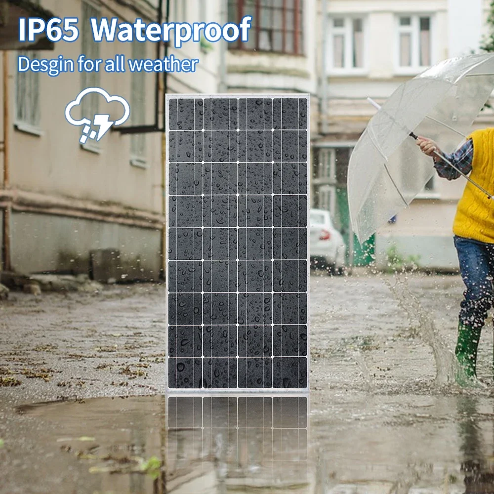 Imagem -02 - Kit Painel Solar Rígido de Vidro 3000w Carregamento de Bateria 12v Barcos Caravanas e Outras Aplicações Off-grid 18v