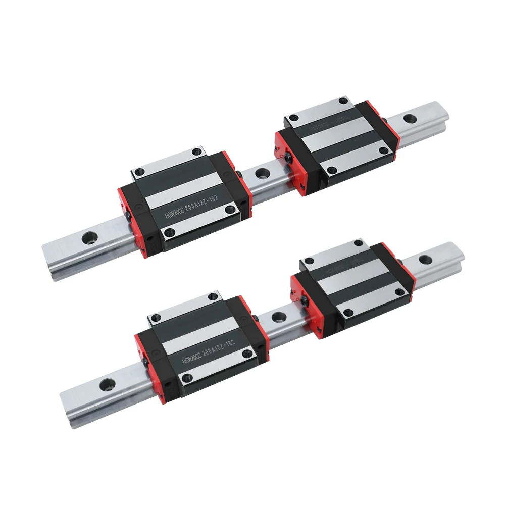 HLTNC Linear Guide Rail With Slide Block Hgr15 Hgr20 Hgr25 Hgr30 Curved 1000mm 2000mm 3000mm Linear Motion Guide Way  Linear Kit
